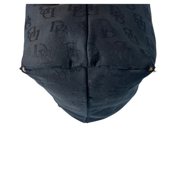 Dooney & Bourke Signature Logo Canvas Shoulder Bag Purse - Picture 7 of 10